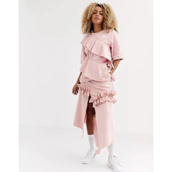 Adidas JKOO ruffle top size small - Picture 2 of 9